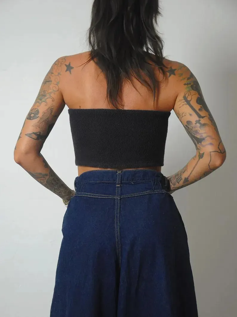 1980's Dark Denim Jort Shorts