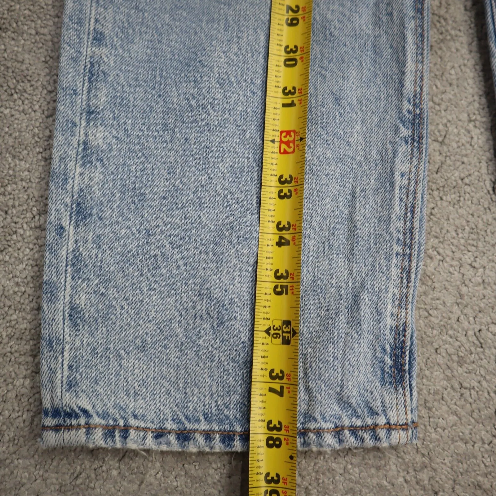 American Eagle Womens Denim Jeans High Rise Straight Leg Distressed Blue Size 10