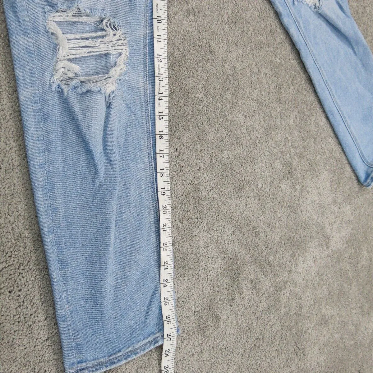 American Eagle Womens Distressed Skinny  Jeans Stretch Pocket Blue Size 2 Reg