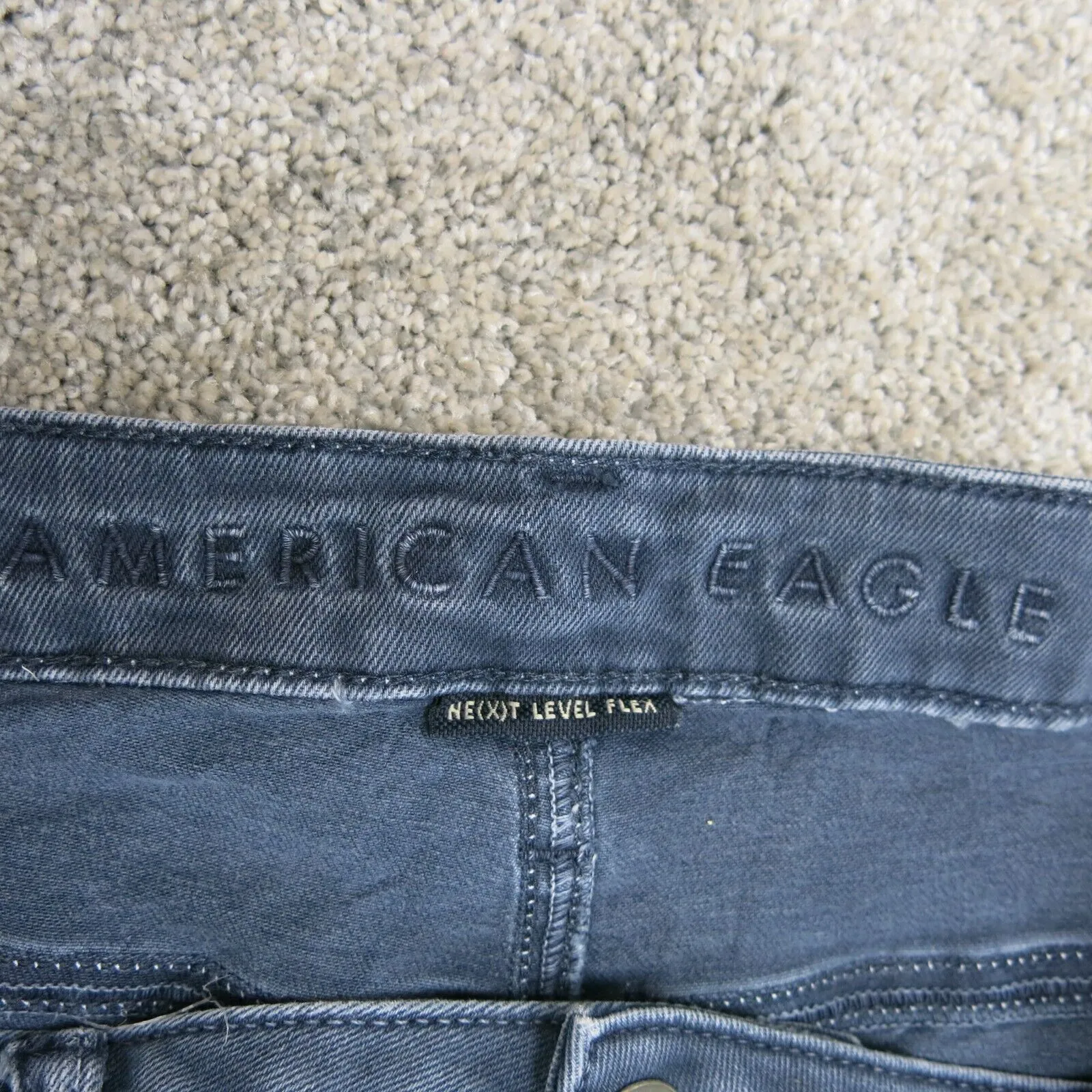 American Eagle Womens Jeans Skinny Leg High Rise Five Pockets Blue Size W32xL30