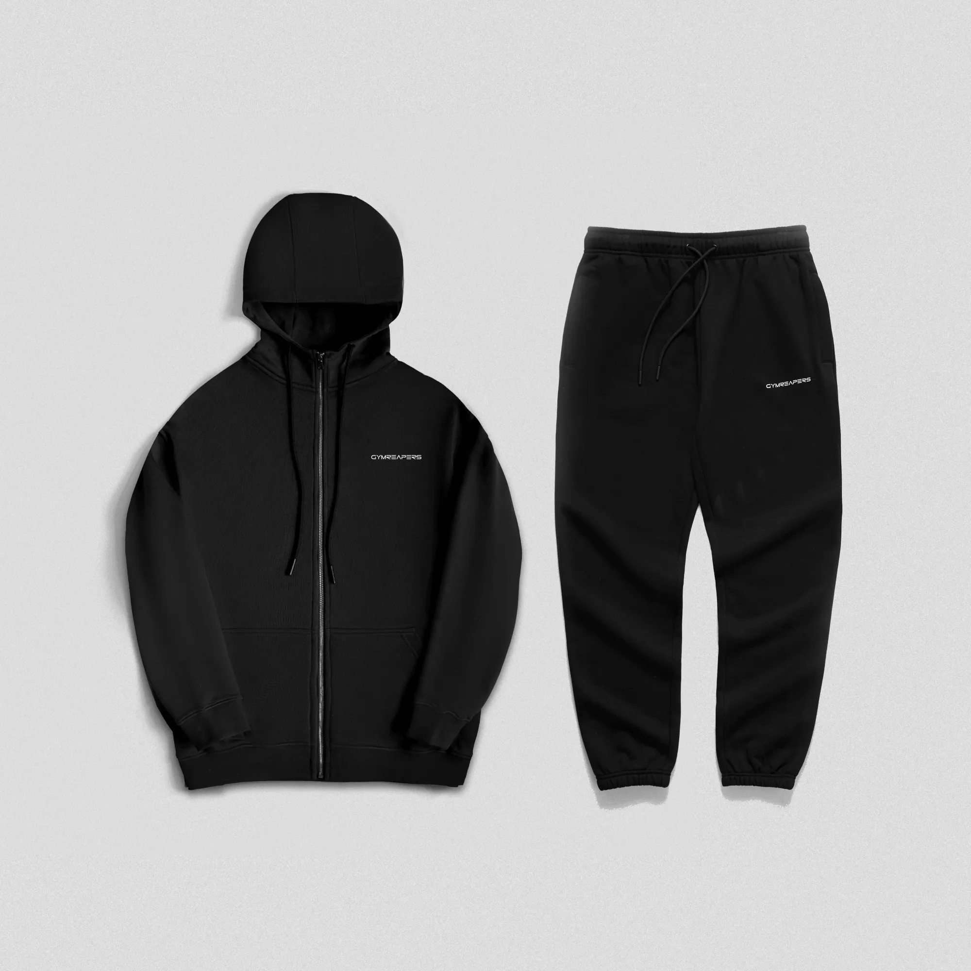 Ascend Zip-Up Set - Black/White