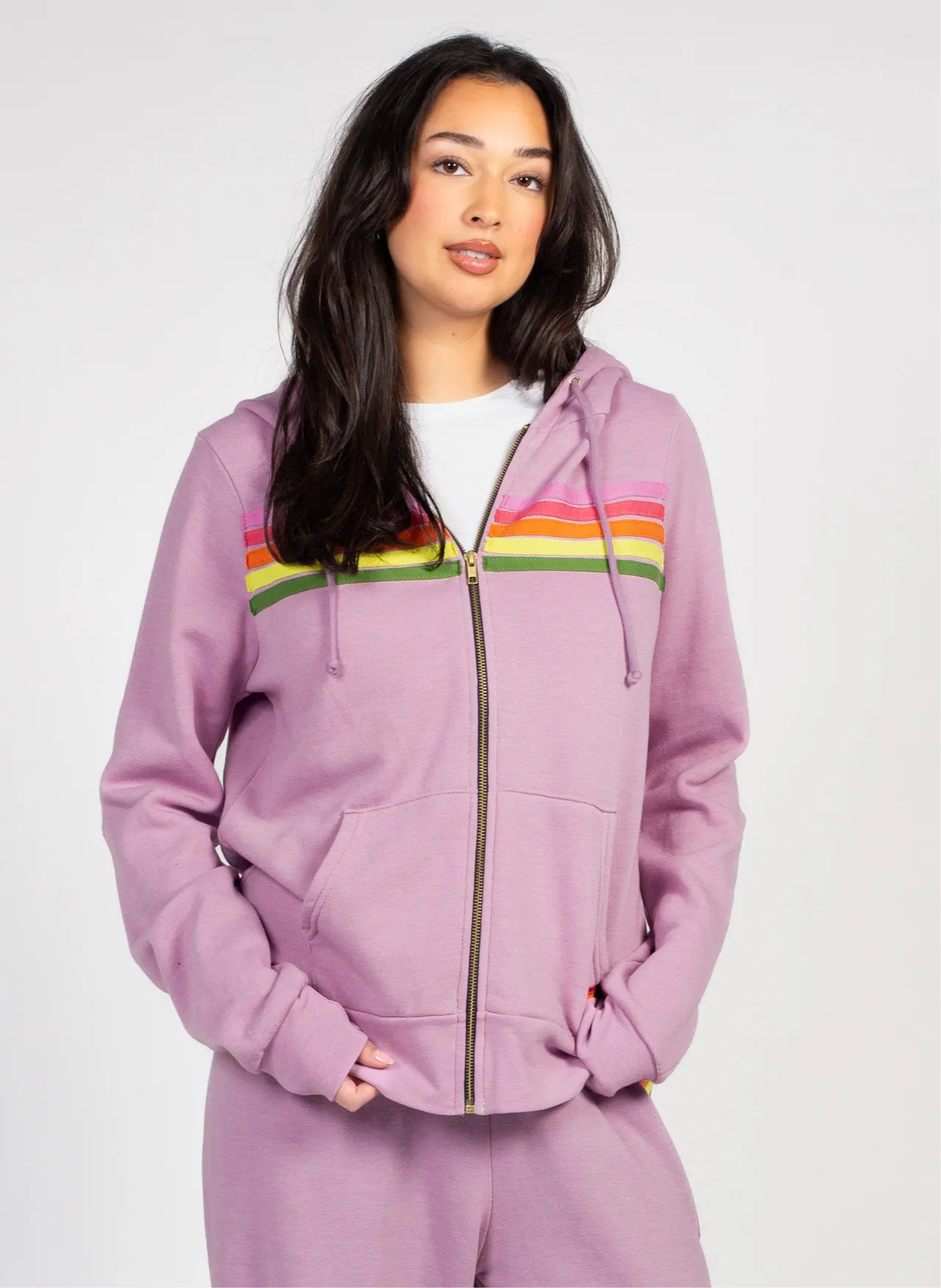 Aviator Nation 5 Stripe Hoodie