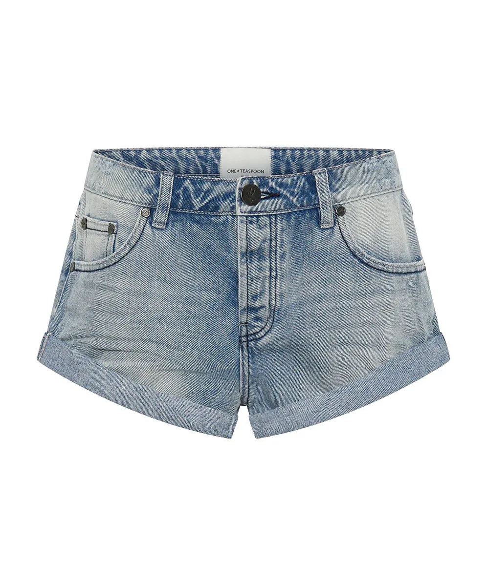 Bandit Low Waist Denim Shorts - Salty Dog