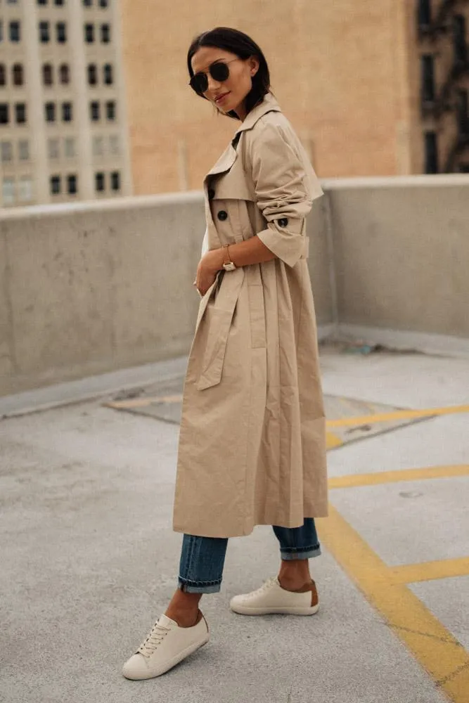 Bedford Trench Coat in Tan