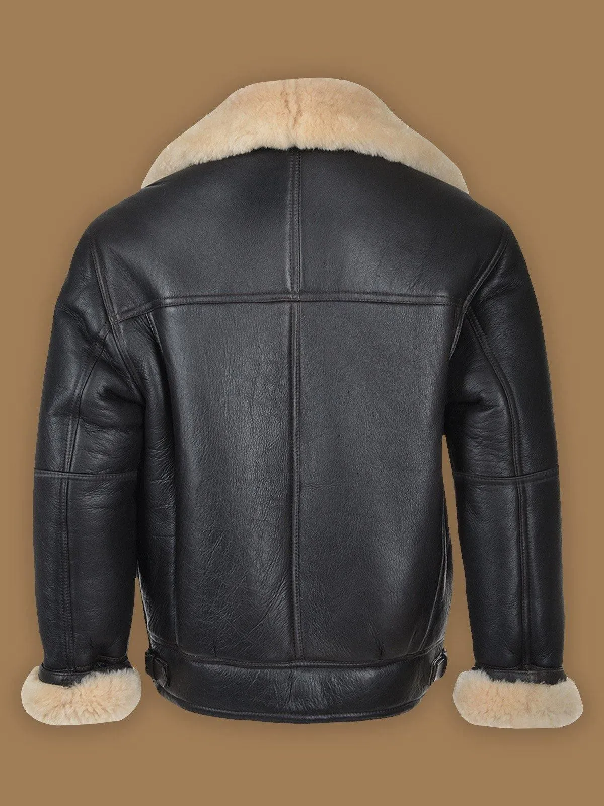 Black B3 Bomber Shearling Jacket