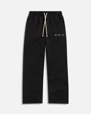 Black SYF Straight Leg Sweatpant