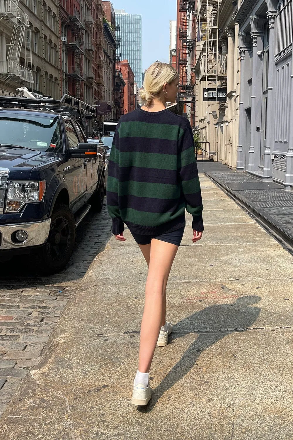 Brianna Cotton Thick Stripe Sweater