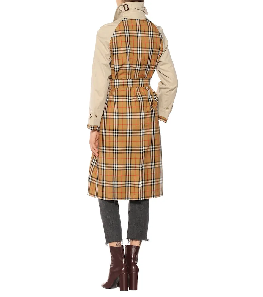 BURBERRY GUISELEY INSIDE-OUT CHECK TRENCH COAT