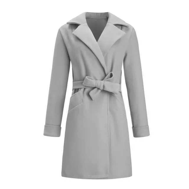 Classic Wool Coat with Belt