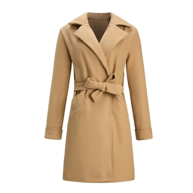 Classic Wool Coat with Belt