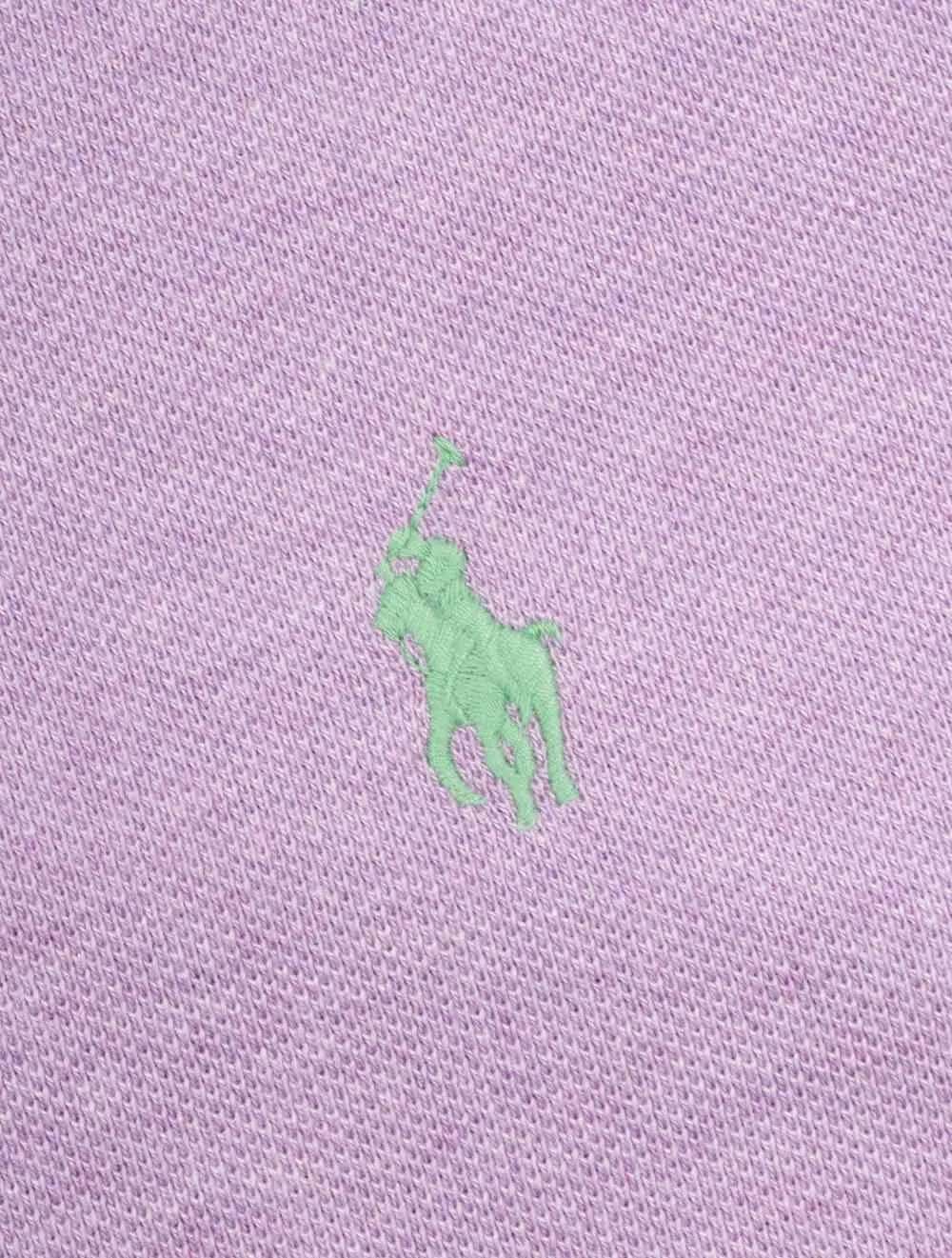 Custom Slim Fit Mesh Polo Shirt Purple