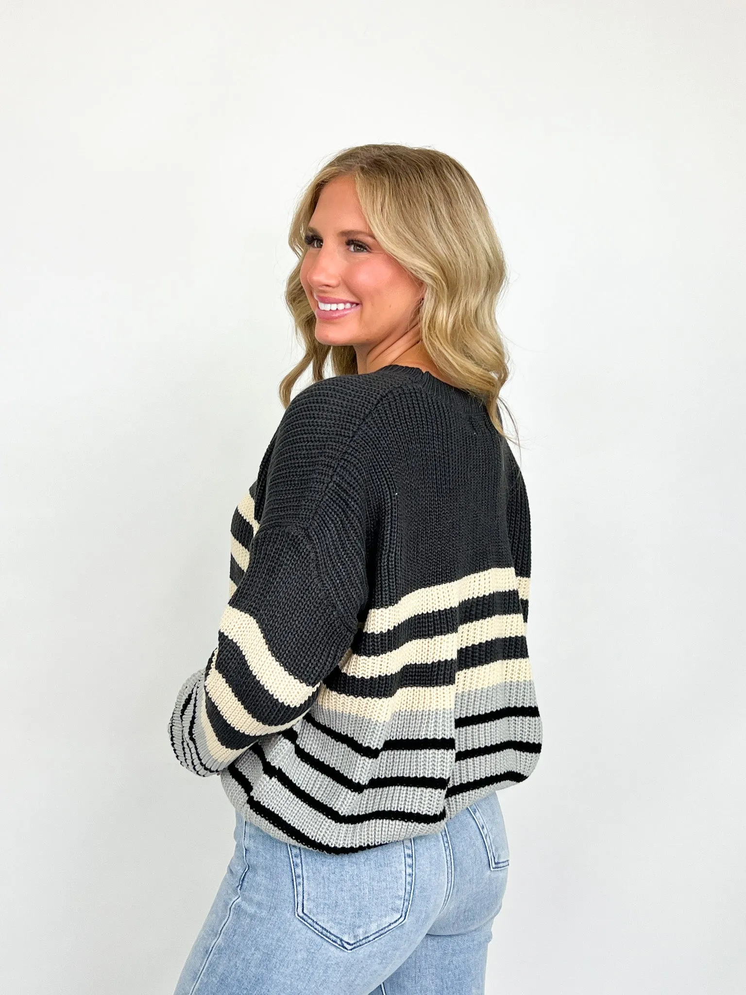 Dawn - Striped Oversized Sweater