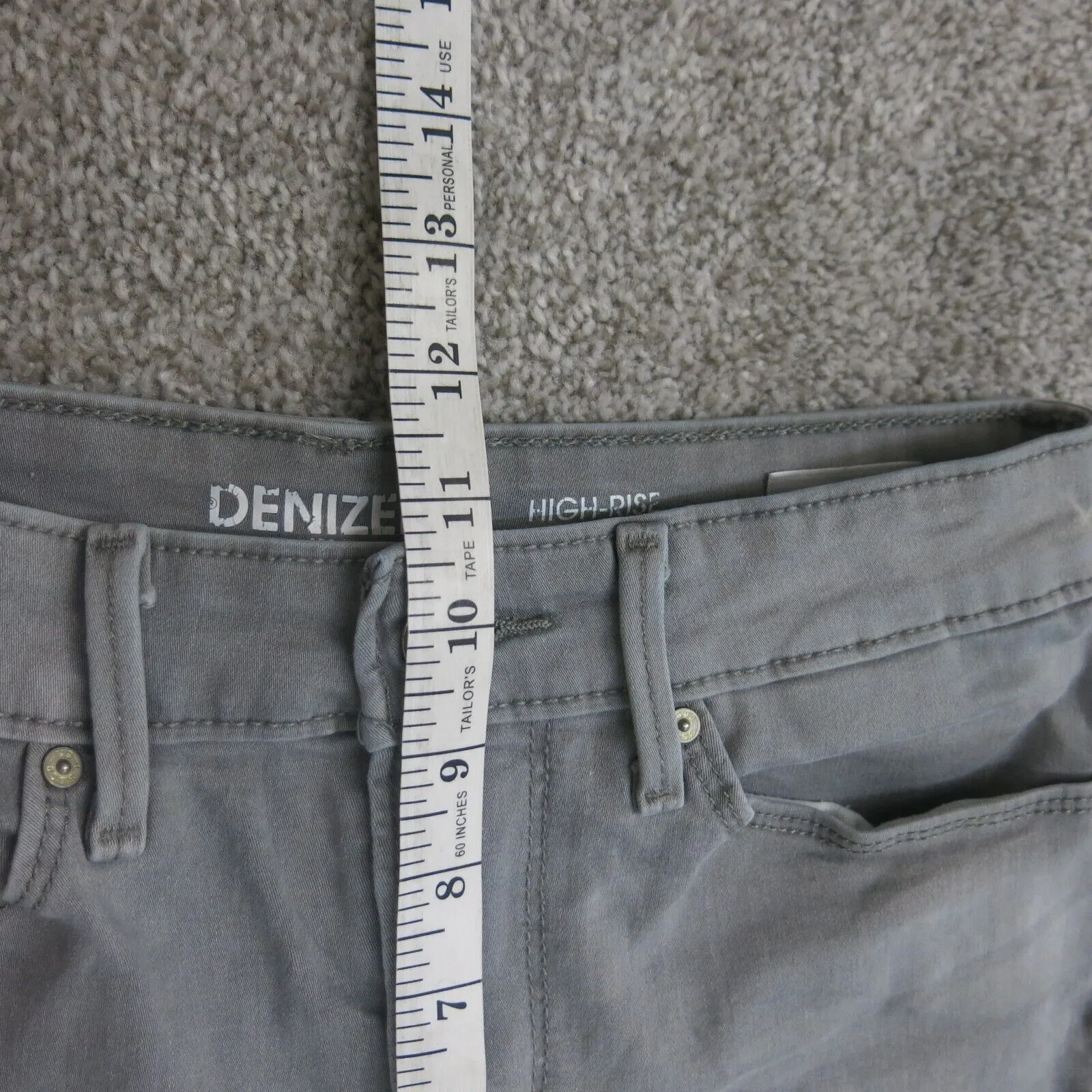 Denizen From Levis Women Jeans High Rise Ankle Skinny Leg Gray Size 4-W27