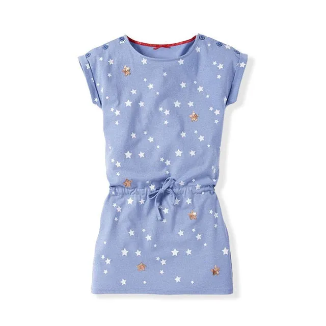 Fashion Girl Summer Dress 2019 Casual Girls Dresses Girl Cotton Sports Clothes Toddler Girl Clothing Children Clothes For 1Y-8Y