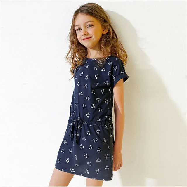 Fashion Girl Summer Dress 2019 Casual Girls Dresses Girl Cotton Sports Clothes Toddler Girl Clothing Children Clothes For 1Y-8Y