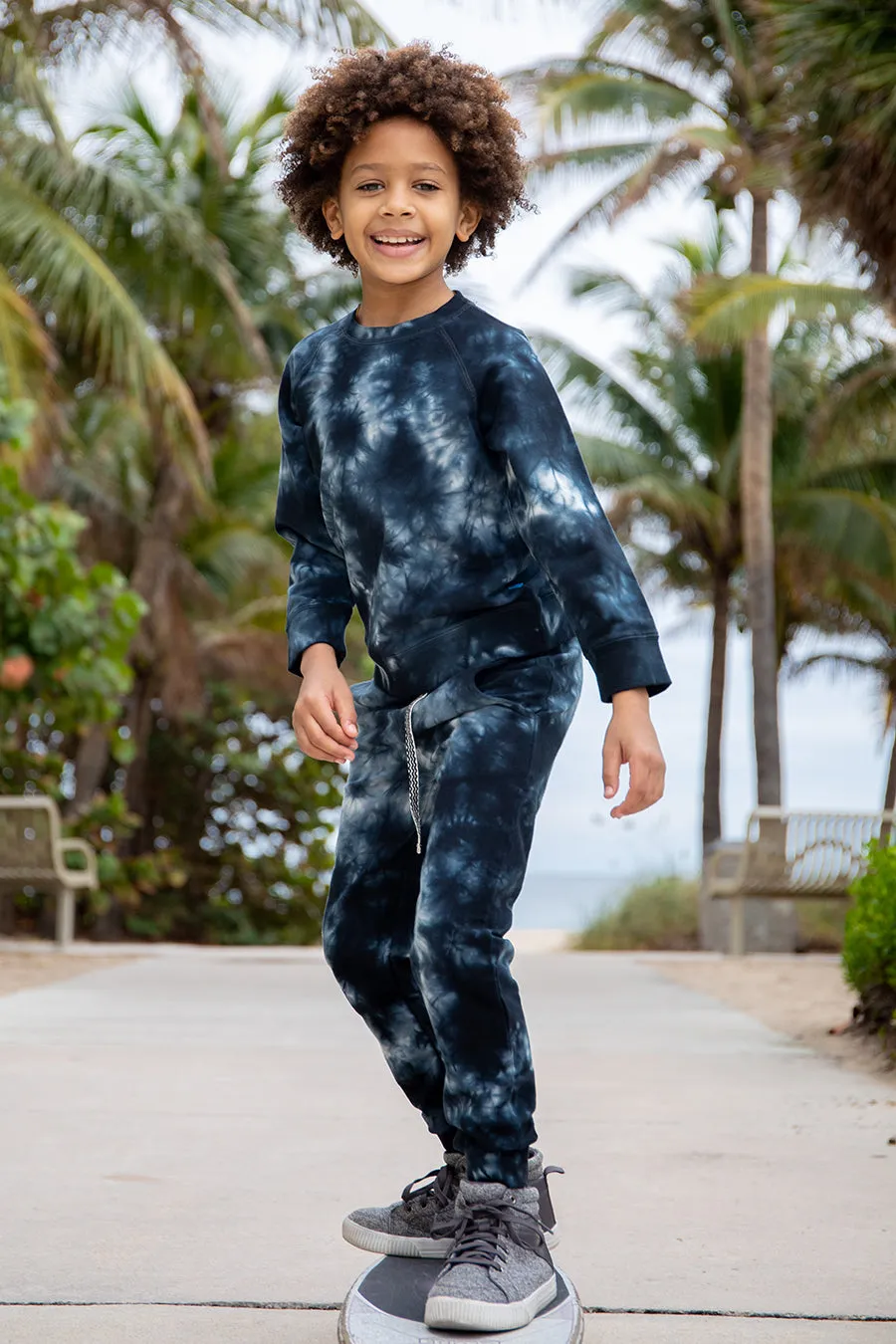 Feather 4 Arrow Tie Dye Cruz Kids Sweatpants