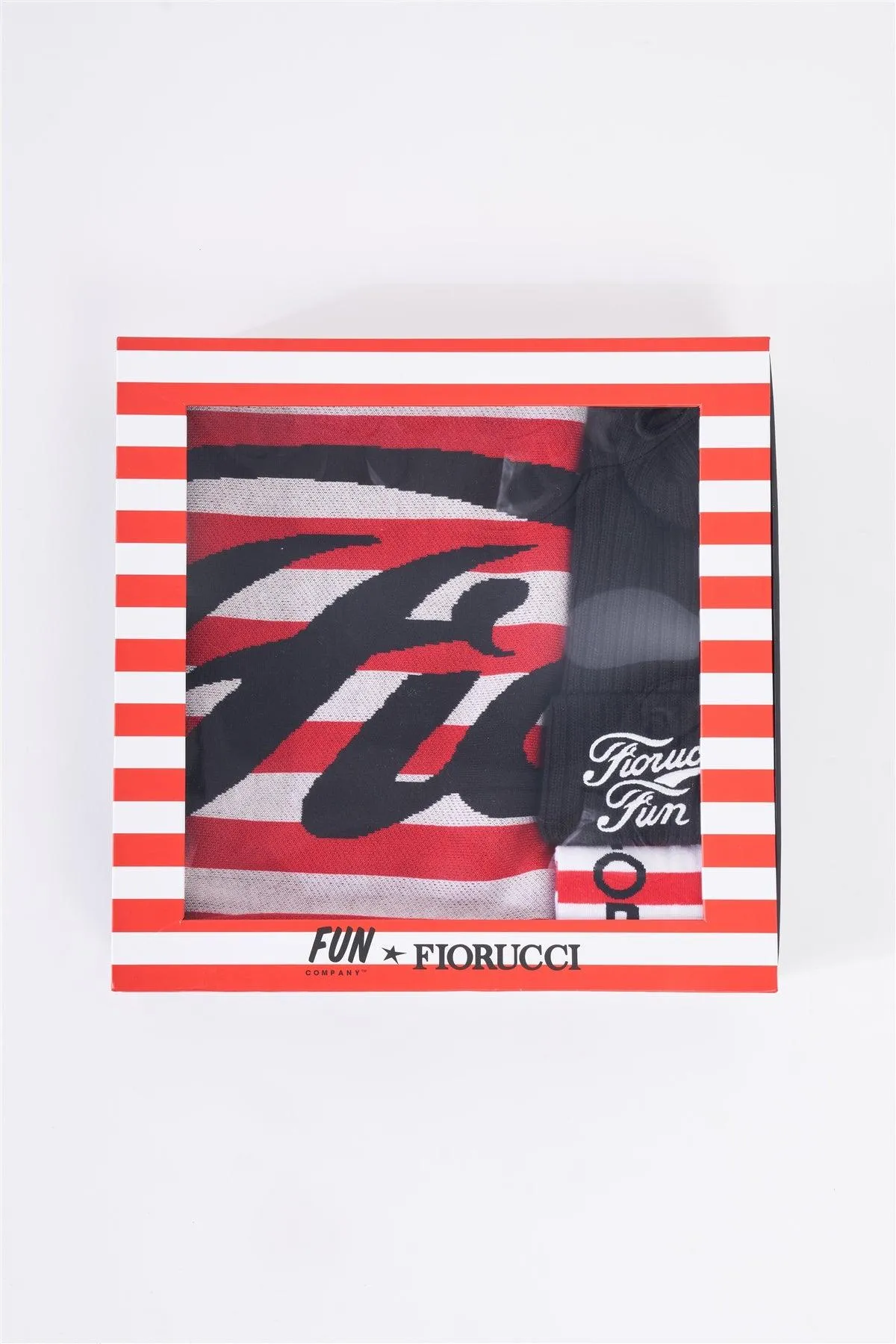 Fiorucci Fun "Keep Warm" Black & Red Three Piece Set Gift Box