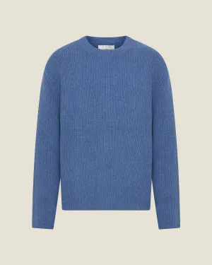 Fisherman Rib Crewneck Sweater