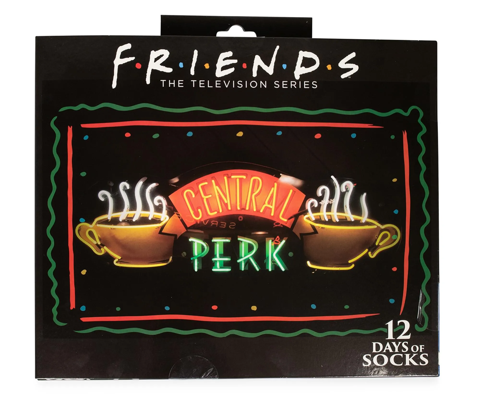 Friends Mens 12 Days of Socks in Advent Gift Box | Set A