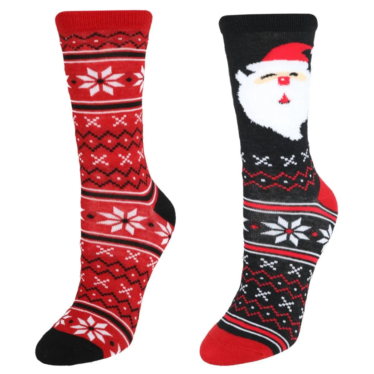 Gold Medal Women's Christmas Stocking w/ 2 pack Novelty Crew Socks