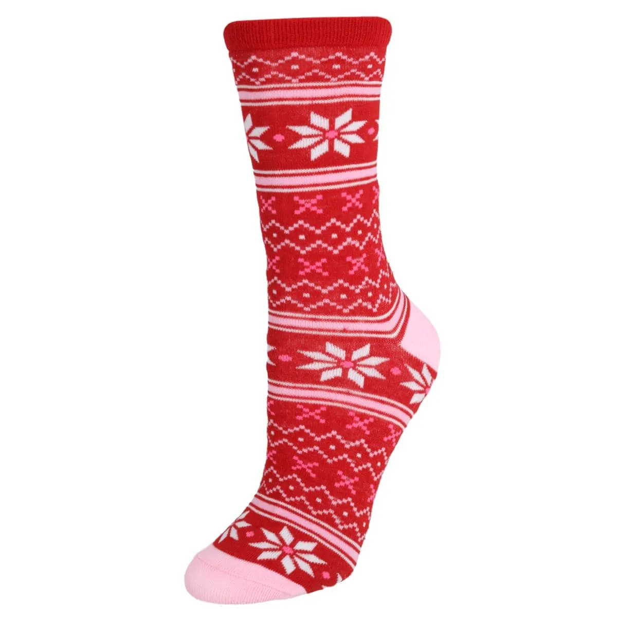 Gold Medal Women's Christmas Stocking w/ 2 pack Novelty Crew Socks