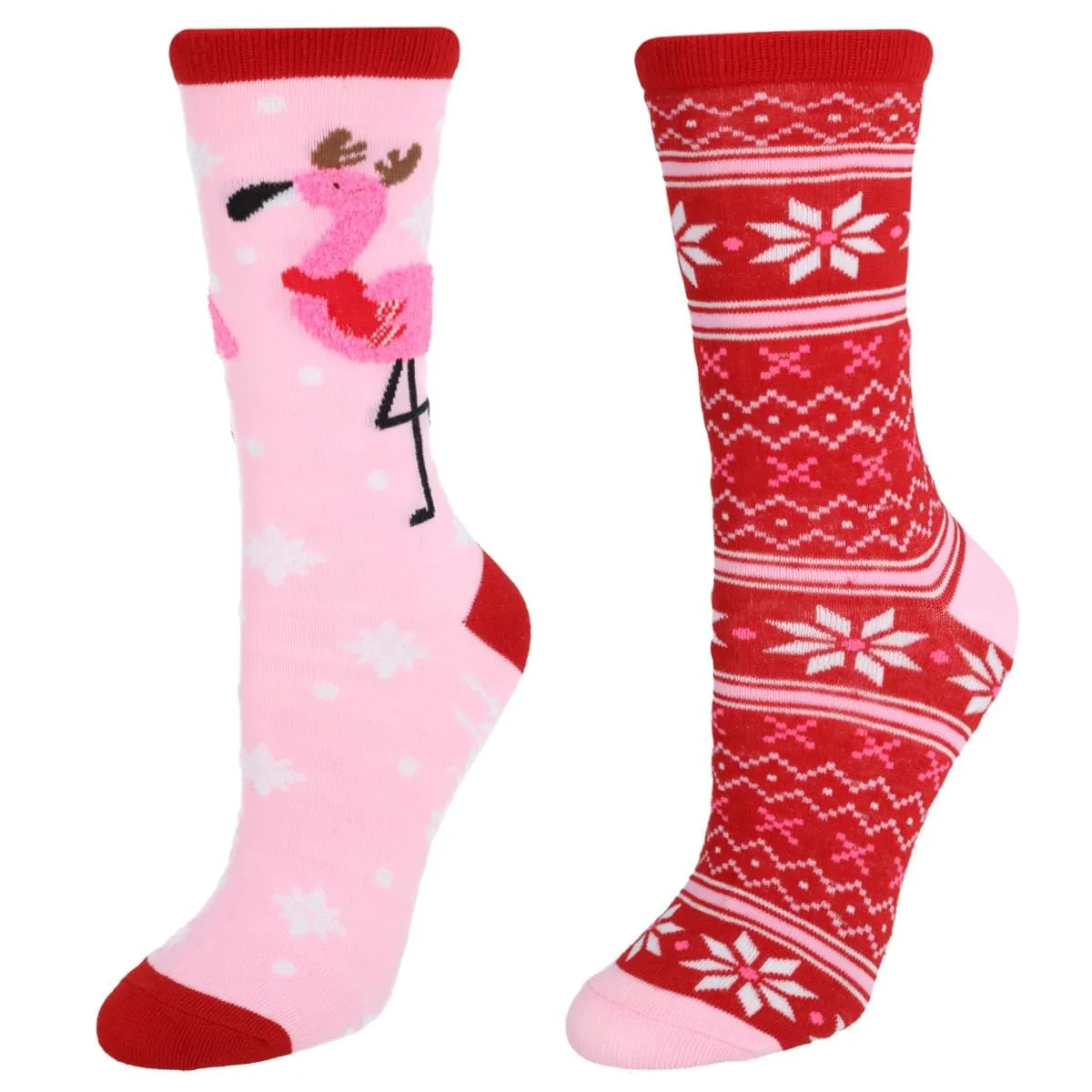 Gold Medal Women's Christmas Stocking w/ 2 pack Novelty Crew Socks