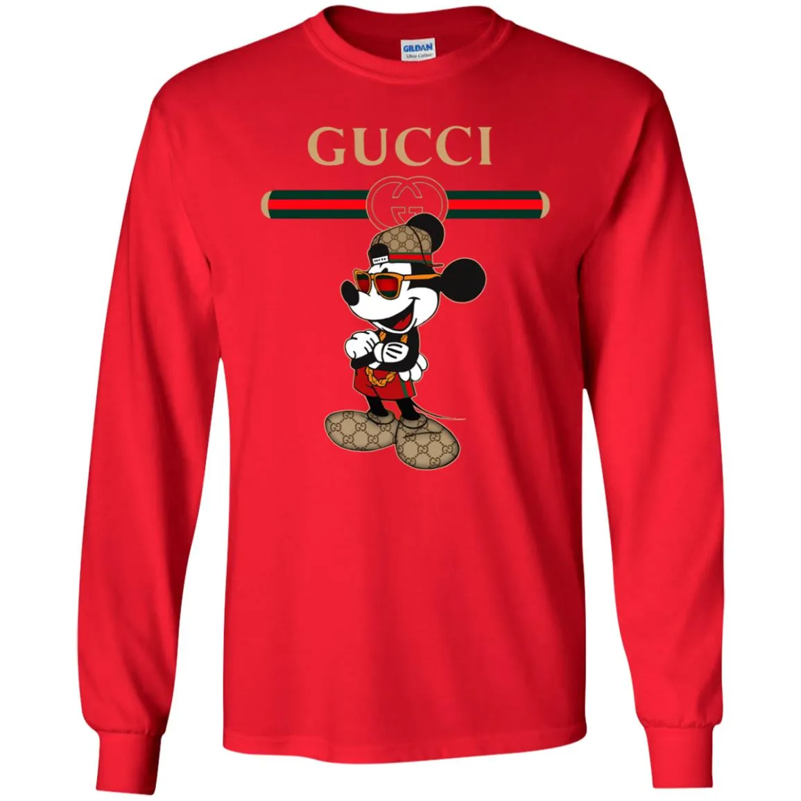 Gucci Mickey New Trending T-shirt Men Long Sleeve Shirt