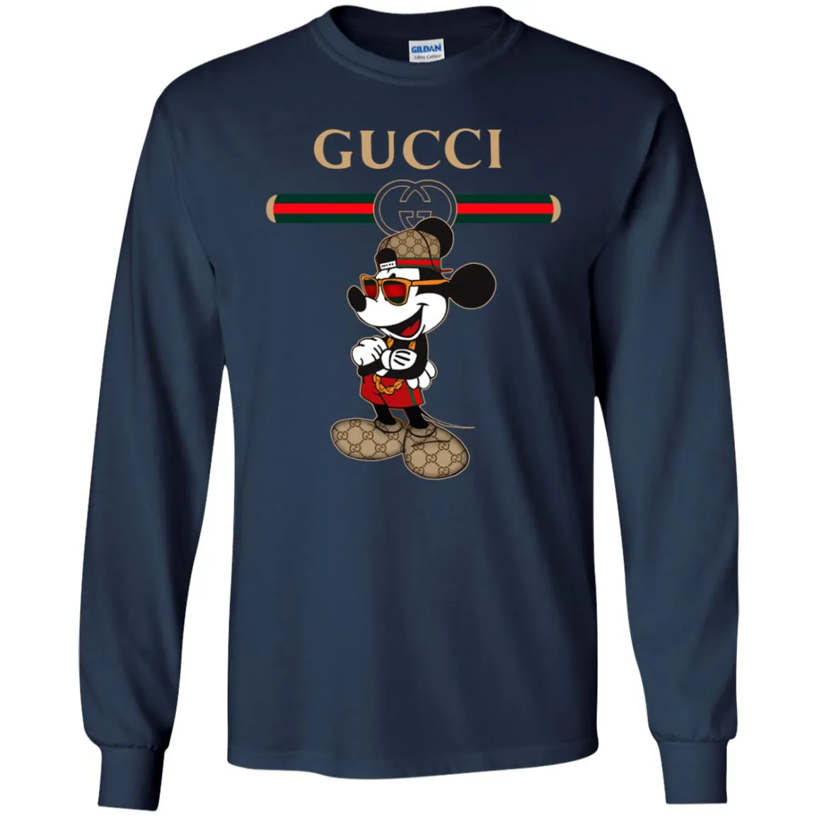 Gucci Mickey New Trending T-shirt Men Long Sleeve Shirt