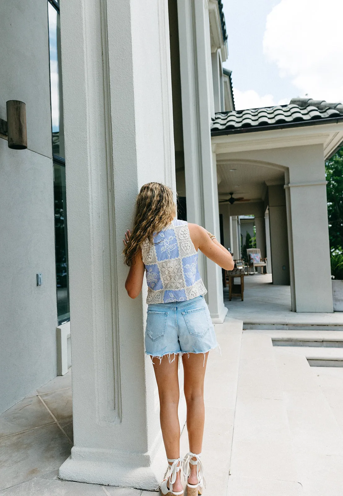 Harlow High Rise Denim Shorts - Tana River