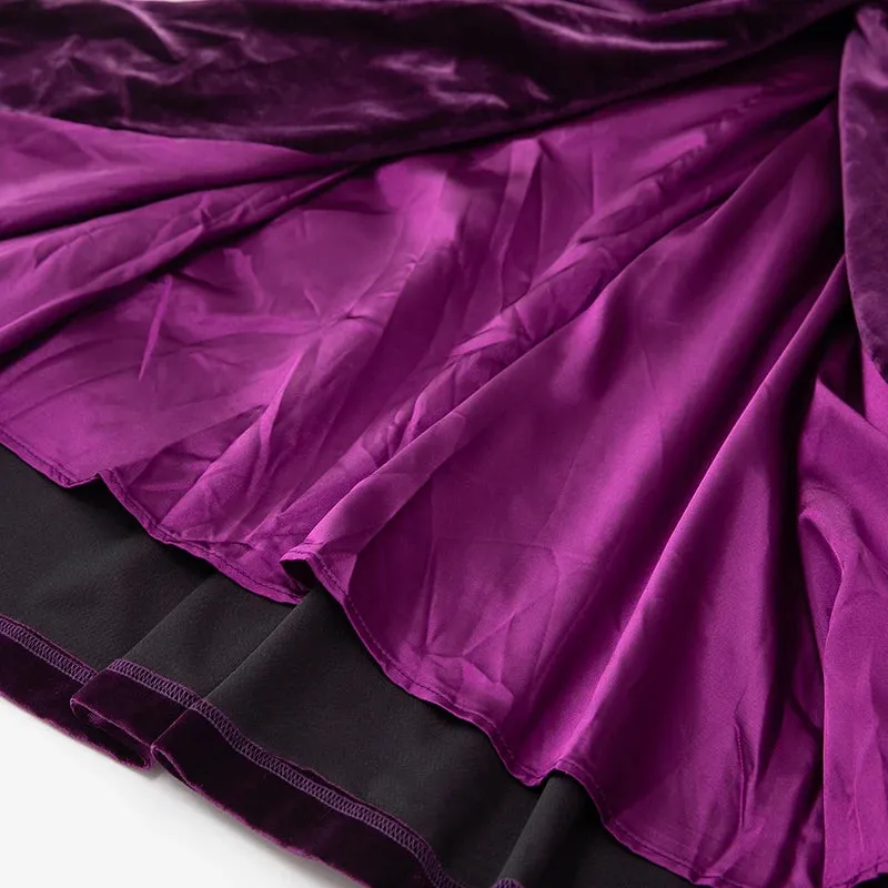 HEYFANCYSTYLE Regal Purple Velvet Coat