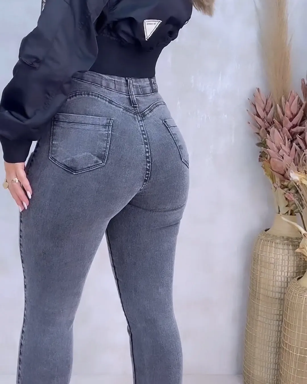 High-Waist Jeans mit Tummy-Control und Po-Formung