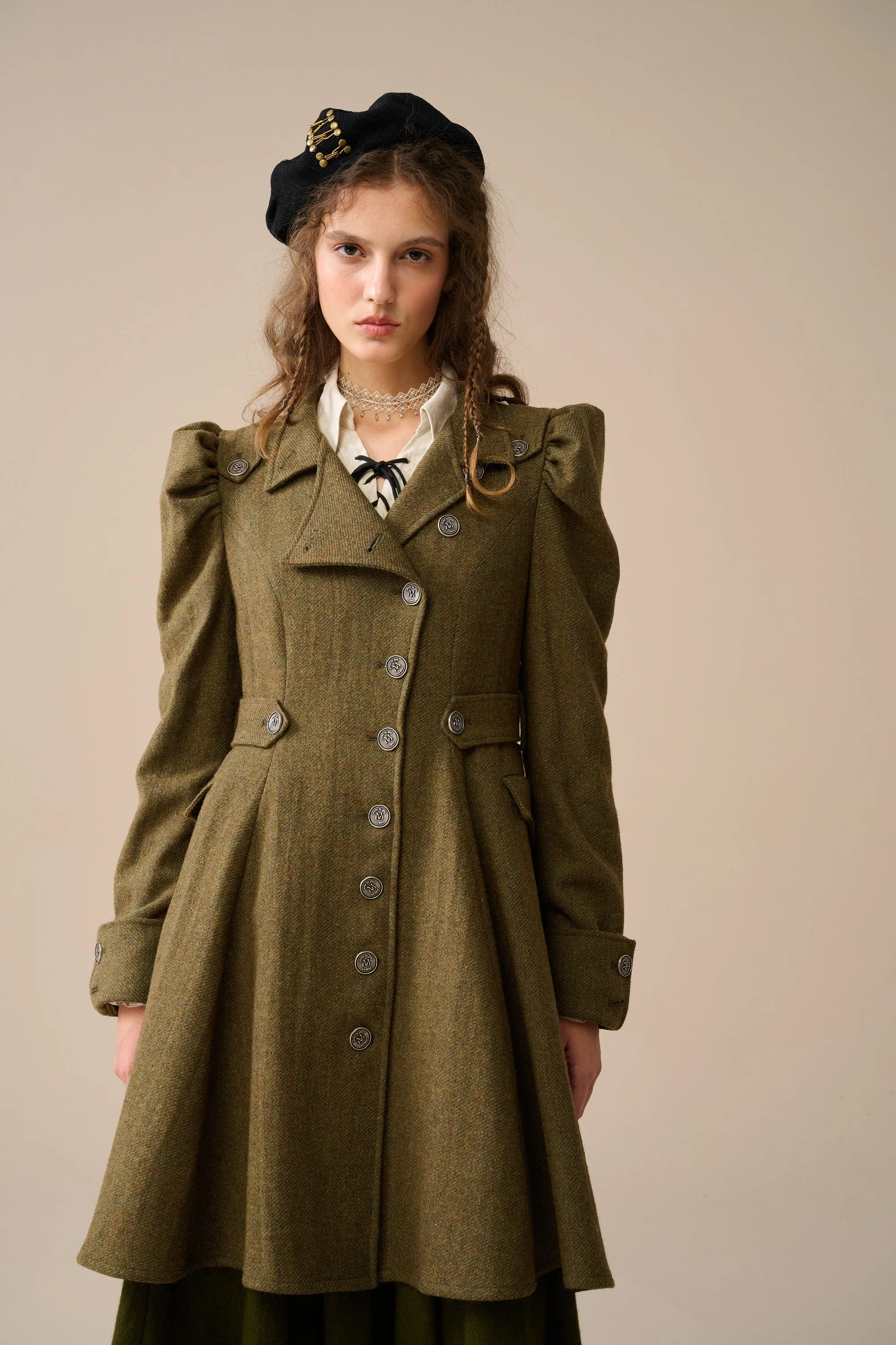 Jade 22 | Belted vintage wool coat