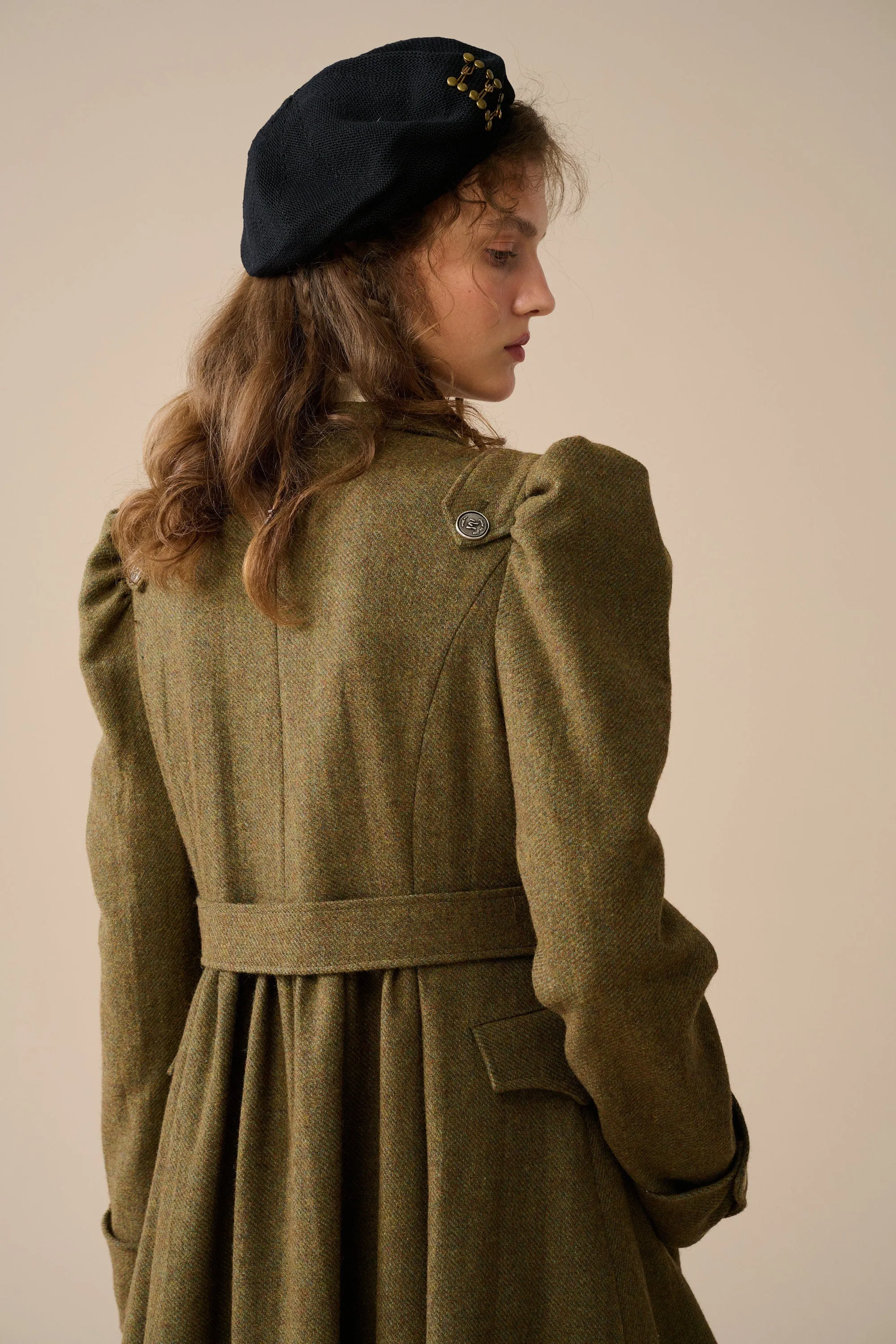 Jade 22 | Belted vintage wool coat