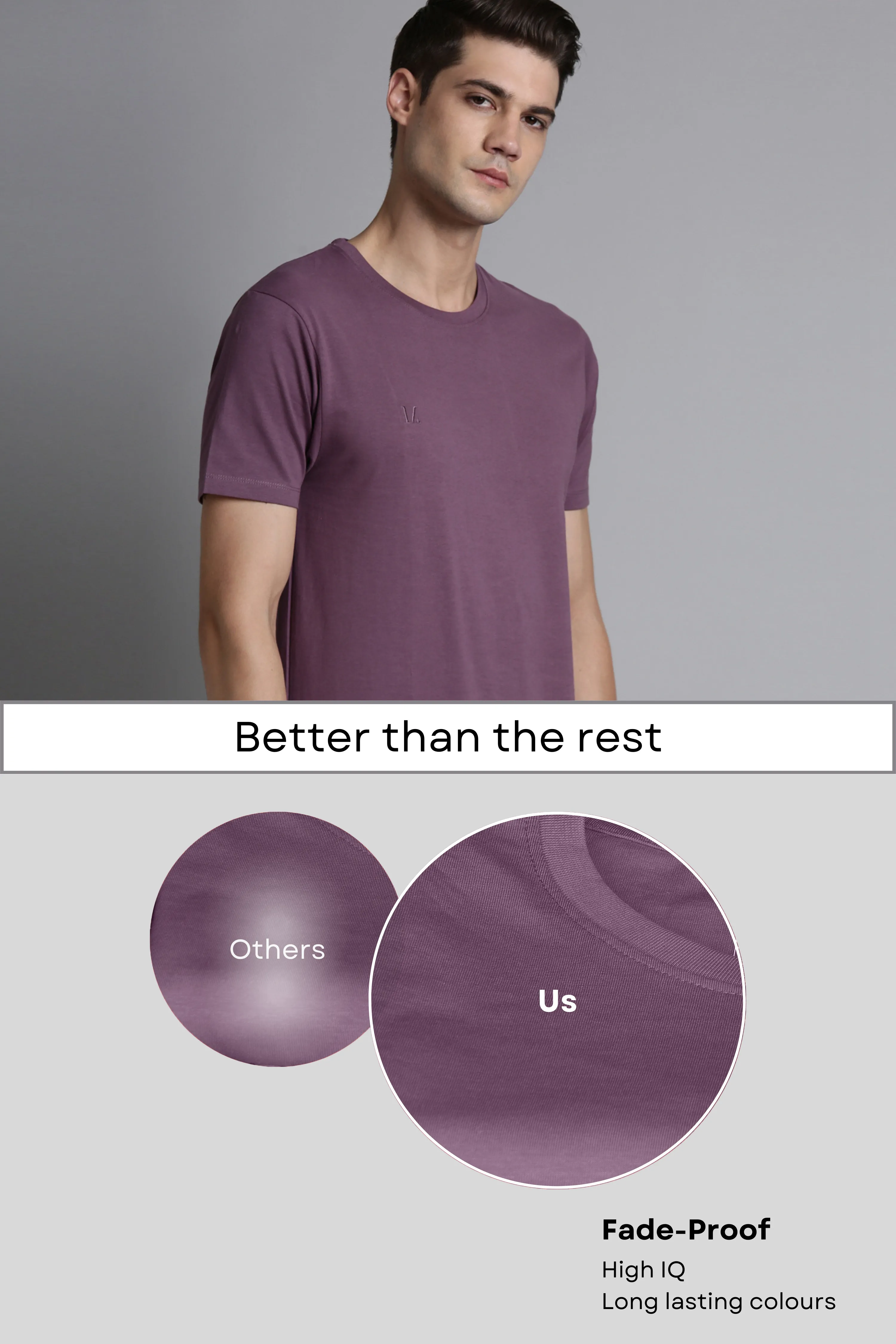 Light maroon Cotton IQ Basics