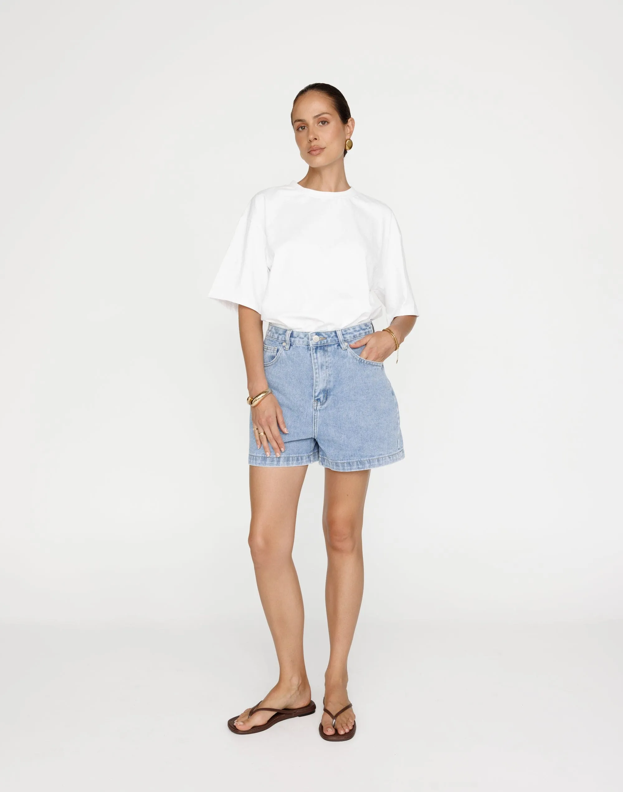 Lucas Denim Shorts (Light Vintage)