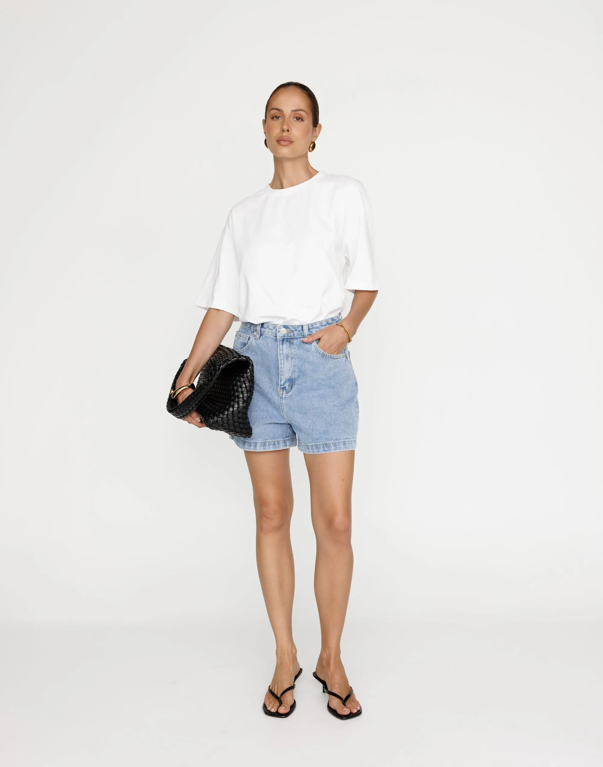 Lucas Denim Shorts (Light Vintage)