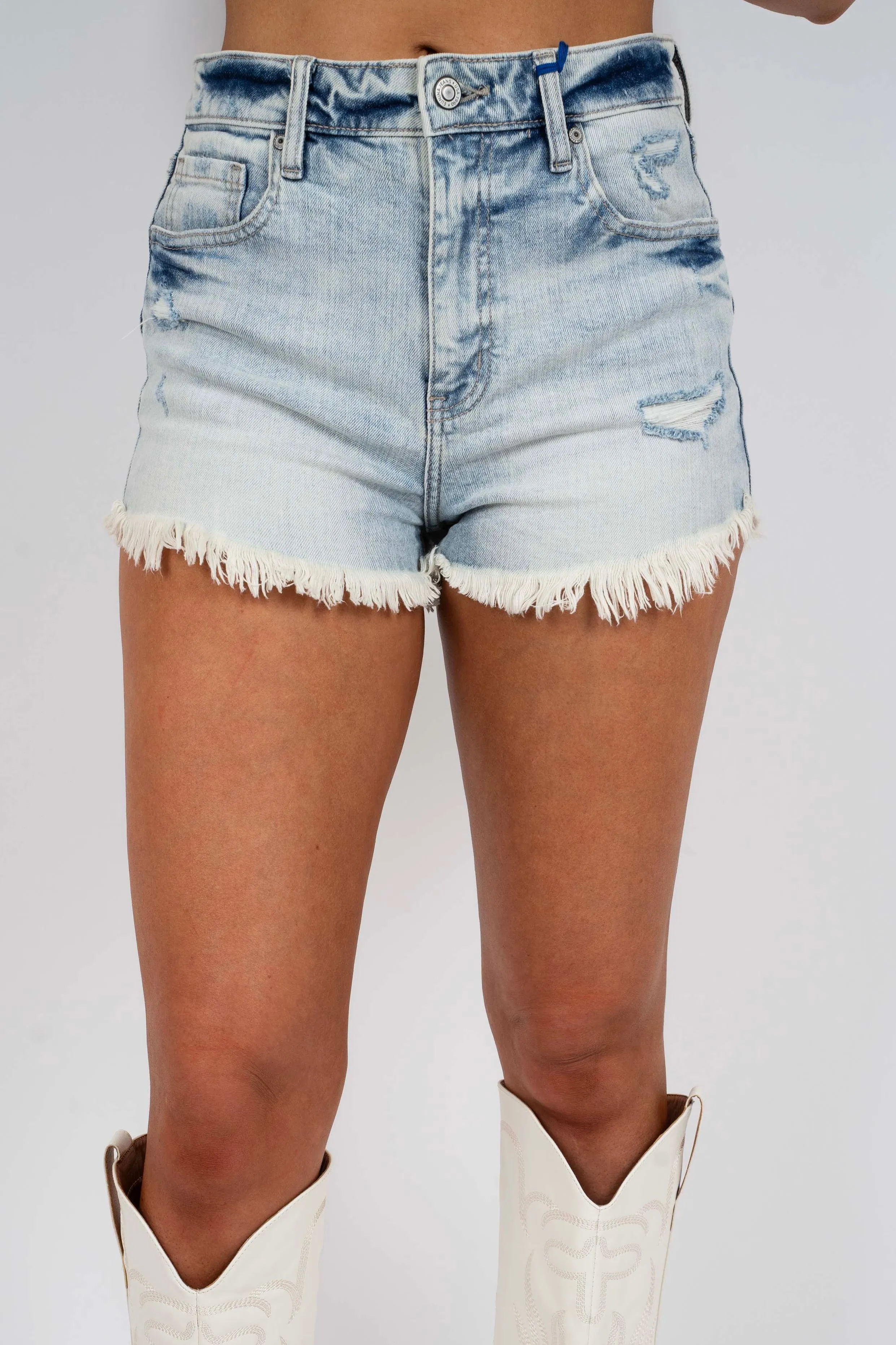 Lulu High Rise Cut Off Shorts (Subzero)