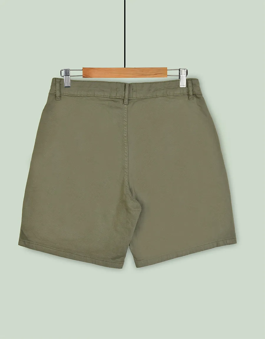 Men's Denim Jeans Shorts- khaki