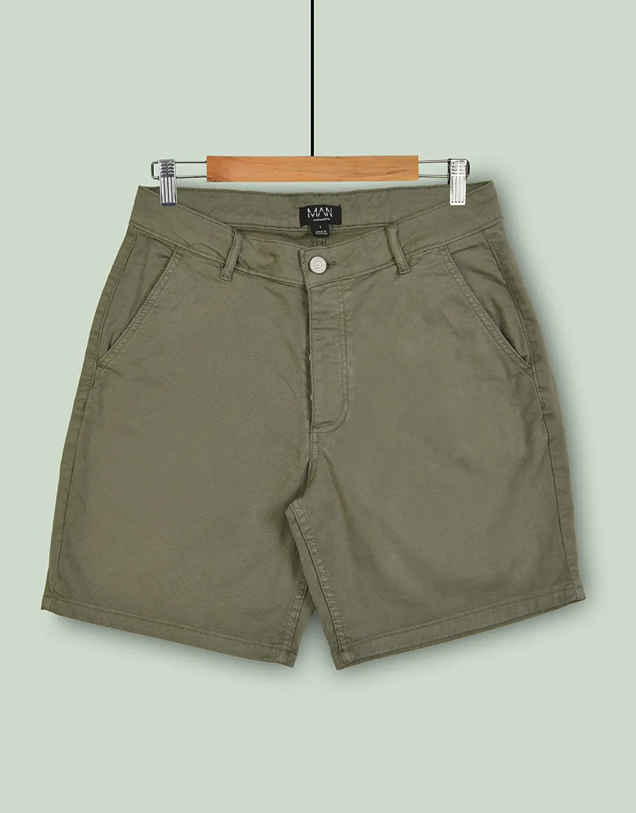 Men's Denim Jeans Shorts- khaki