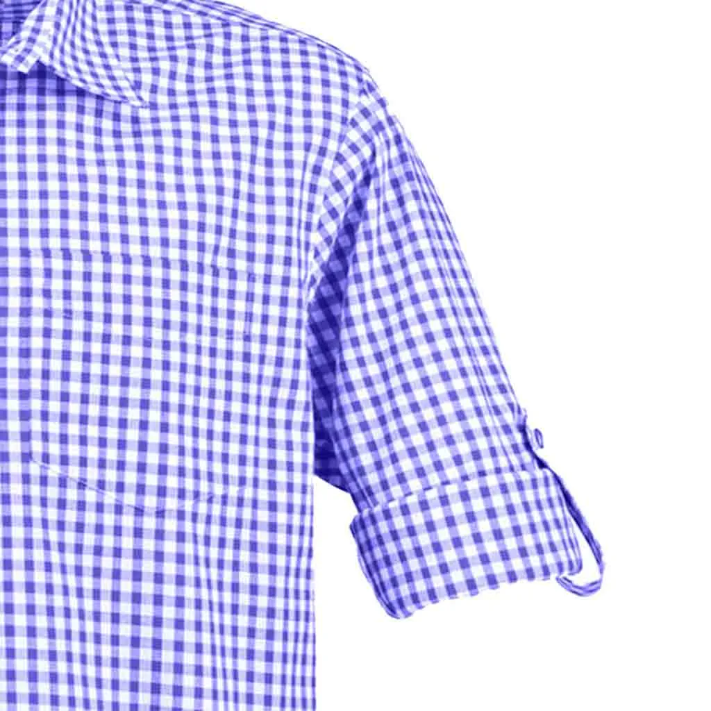 Men's Formal Dress Shirt in Blue Casual Dress Shirt