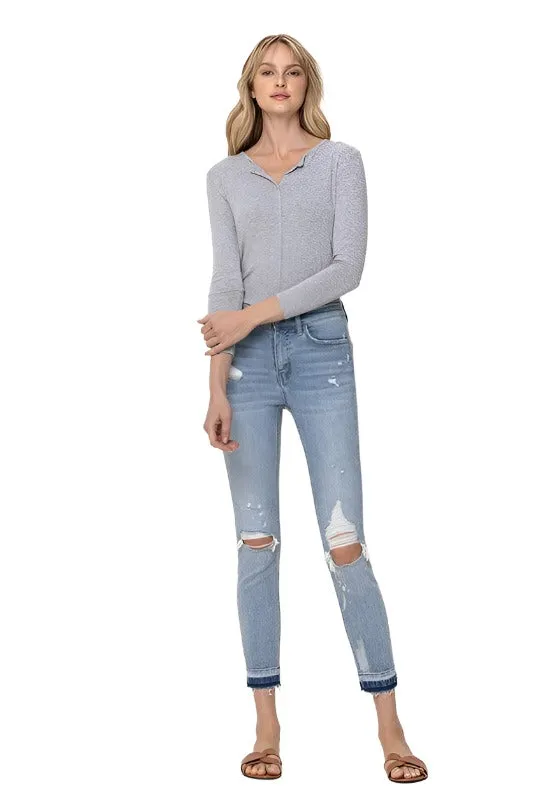 Mid Rise Crop Skinny