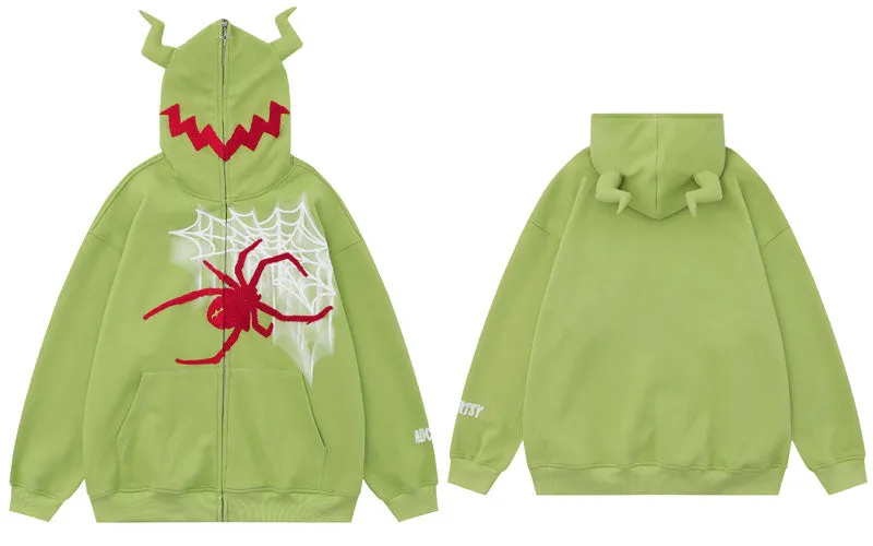 Monster Spider Zip-Up Hoodie