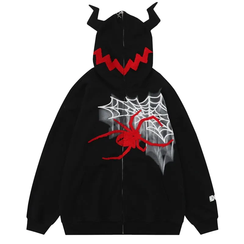 Monster Spider Zip-Up Hoodie