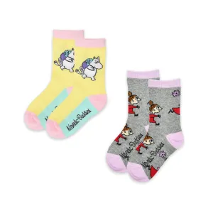 Moomintroll & Little My Kids Socks 2-Set - Nordicbuddies