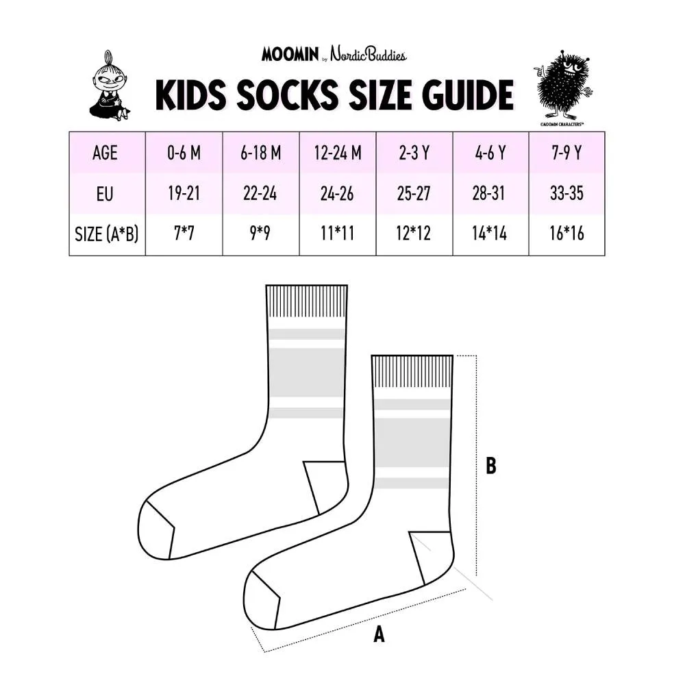 Moomintroll & Little My Kids Socks 2-Set - Nordicbuddies