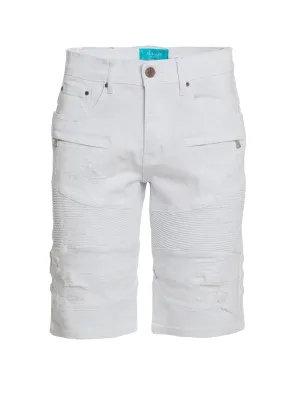 Moto White Shorts 5200