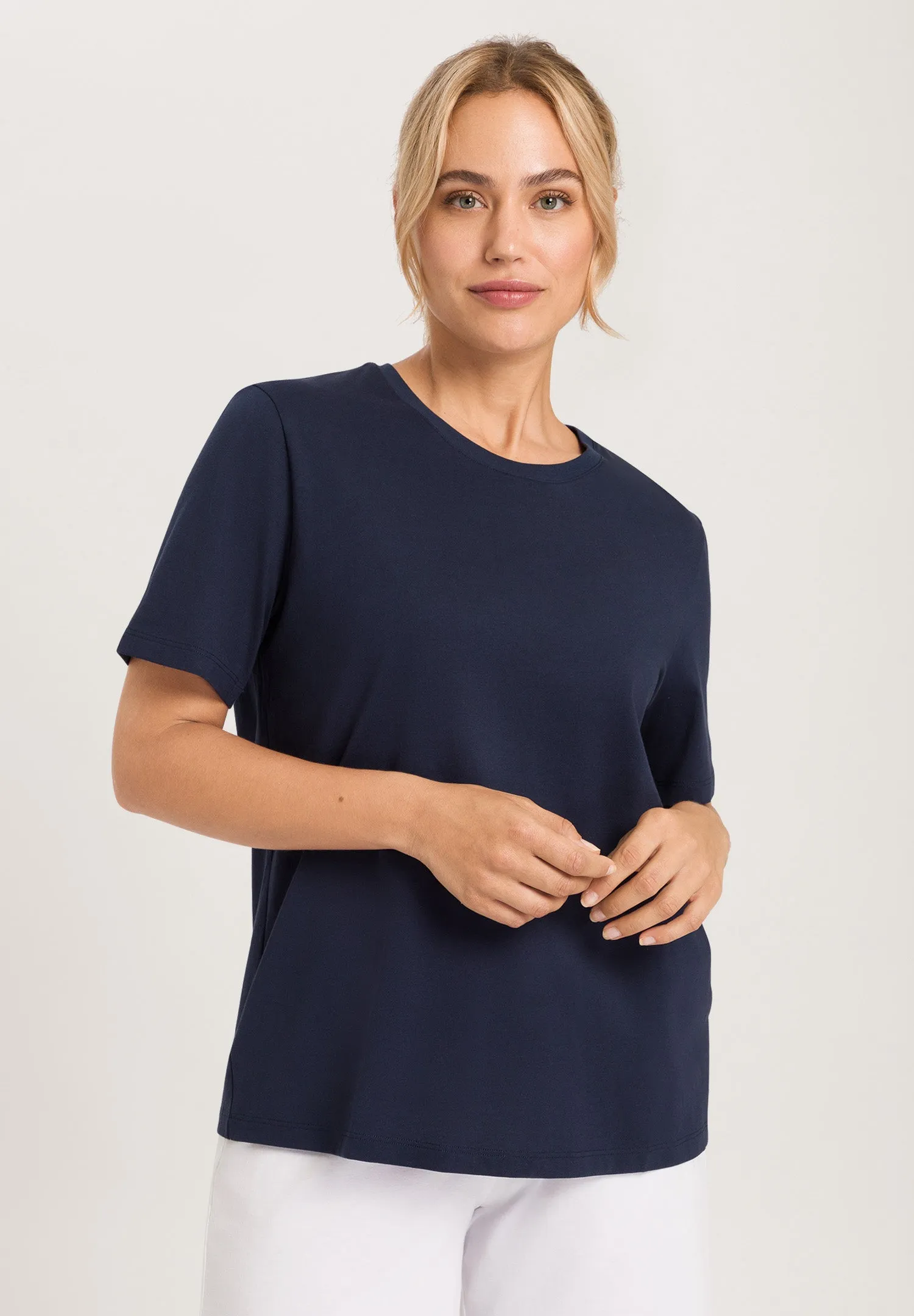 Natural Shirt Organic Cotton Top | Deep Navy 78662-1610