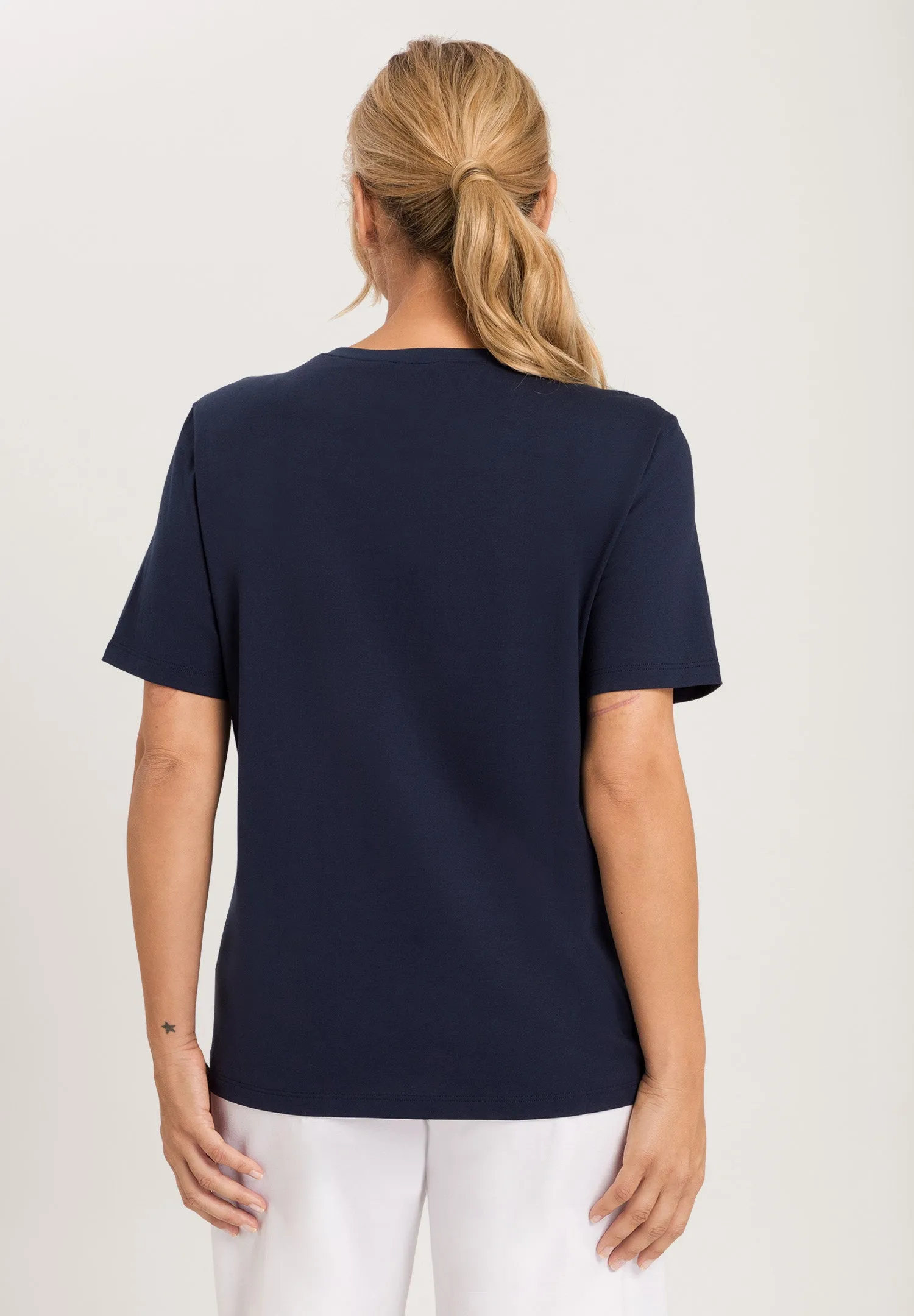 Natural Shirt Organic Cotton Top | Deep Navy 78662-1610