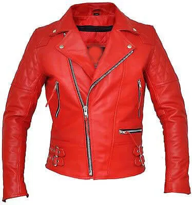 New Women red biker Leather Jacket, stylish women leather jacket