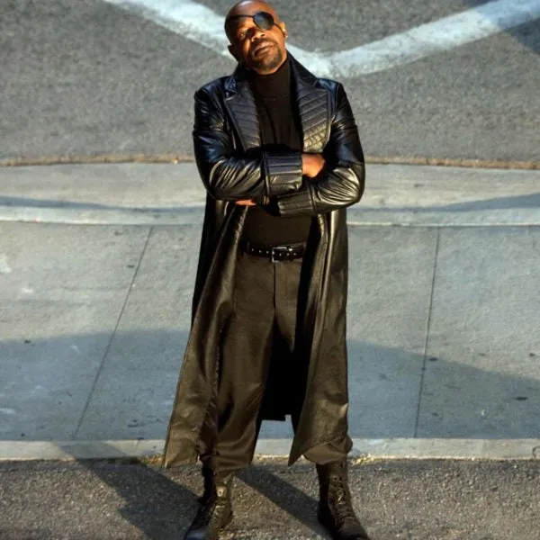 Nick Fury Iron Man 2 Leather Trench Coat